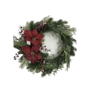 Non Toxic 24'' Christmas Wreath For Front Door Decoration