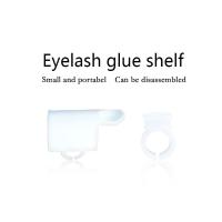 China Lash Extension Disposable Glue Holder Ring Strip U Shape / Eyelash Extension Glue Cup on sale