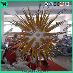 China Golden Inflatable Star With LED Light/Festival Event Decoration Inflatable supplier