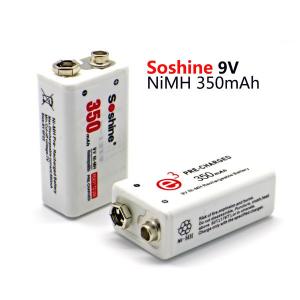 China Soshine 9V Ni-MH Rechargeable Battery: 350mAh 8.4V supplier