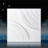 White Painted 3D PVC Wall Panels / Vinyl 3d Siding Wall Board For Office / Hotel