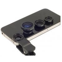 Universal 3in1 Clip-On FishEye Lens phone lens Wide Angle Macro Lens For iPhone 4 5 5S 6 6
