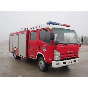 ISUZU Foam Fire Truck ISO9001 Certification For Complex Terrain Roads