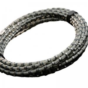 China Stone Cutting Diamond Wire Saw with 11.0mm Bead Diameter and 37pcs Beads per Meter supplier