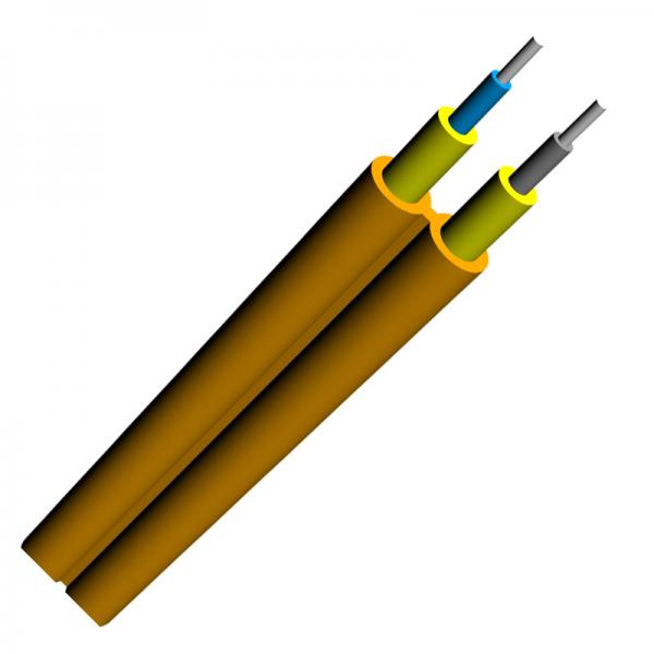 Duplex Zipcord Fiber Optic Cable 900um 600um Tight Buffered Fiber Cable