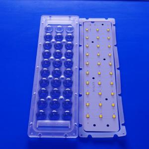 China 30 Watts Injection Molding Plastic Array Lens LED Cover For High Bay Light supplier