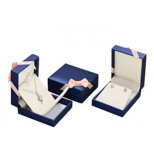 China Mens PU Leather Cardboard Jewelry Boxes Bulk Ring Gift Box With Removable Drawer supplier