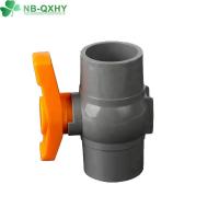 China Glue Connection Form PVC Plumbing Material Plastic Ball Valve for Vietnam Efficiency on sale