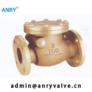 Bronze Marine Fuel Swing Check Valve C84400 B62 Sea Water Flanged RF