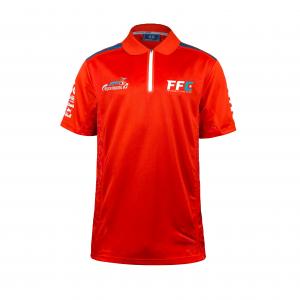 Unisex Short Sleeve Red Racing Sports Polo Shirt with Custom Logo Racing Sports Game