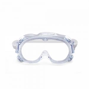 Impact Resistant Custom Medical Safety Goggles Four Valves Polycarbonate Material