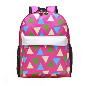 China Pink Printing Polyester Kids School Backpacks For Teenage Girls 28*37*12 CM  supplier