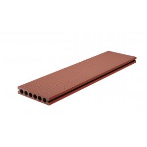China Red Brown 146 X 22 WPC 3d Wall Panel Outdoor Plastic Deck Boards Composite Decking Floor supplier