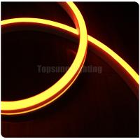 China 24V yellow color smd2835 flex led neon rope strip neon-flex lightings flat 11x19mm slim size on sale