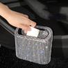 China Shiny New Car Hanging Garbage Collection Dual Purpose Portable Diamond-encrusted Trash Can wholesale