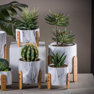 China Round Pot Planters Succulents Planters Clay Flower Pots Mini Planter Pots Cement Flowerpots supplier