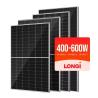 Longi Solar Panel PV Module Half Cell 540W 545W 550W 555W 560W Bifacial Solar Panels with Dual Glass