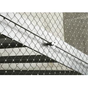 Protective Balustrade Safety Netting Ferruled Mesh High Security For Balcony