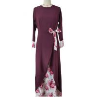 China Small Quantity Garment Manufacturer Middle East Explosive Muslim Clothes National Style Retro Long Sleeve Dress on sale