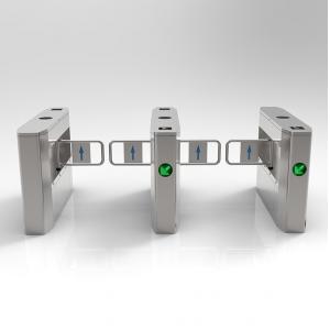 China OEM CE Certificated Swing Barrier Turnstile Automatic RFID Access Control Speedlane supplier