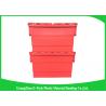 China 60 Litre Plastic Attached Lid Containers / Lidded Plastic Storage Box wholesale
