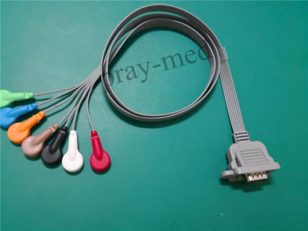 DMS 15 Pin Connector ECG Patient Cable 1m Length with CE,ISO