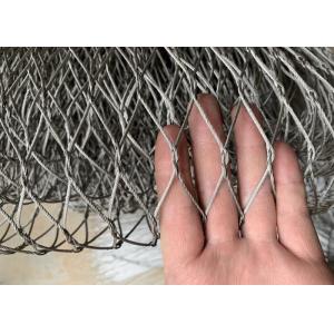 China 1.2mm - 4.0mm Wire Rope Mesh For Secure Passages / Bridge Safety supplier