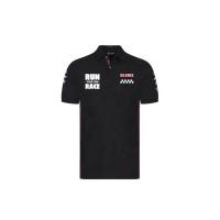 China Custom Design Black Men's Polo Shirt for Promo Events Soft T-Shirt Polyester Cotton Blend on sale