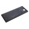 IP65 85 keys explosion proof black industrial keyboard with backlit trackball