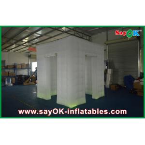 Inflatable Photo Booth Enclosure 2 Doors Party Inflatable Photo Booth Rental With Led Lighting