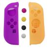 Protective Shock Proof HOXC Silicone Mixed Colors Compatible Protective Case for OLED Switch and Joy-Con Controller with 13 Thumbstick Covers