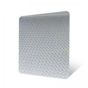 China 201 304 316 2b Finish Checkered Stainless Steel Sheet 1000mm Width cold rolled supplier