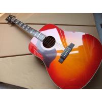 China Hummingbird Acoustic Guitar Left Handed In Cherry Burst Mahogany body neck on sale