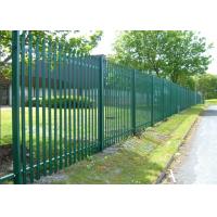 China 6mm Garden Galvanized Palisade Fencing W Pale 65mm Iso 9001 on sale