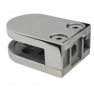 China AISI 316 Stainless Steel Glass Clamp Satin Finish Flat base For 6 to 10mm glass isure marine supplier