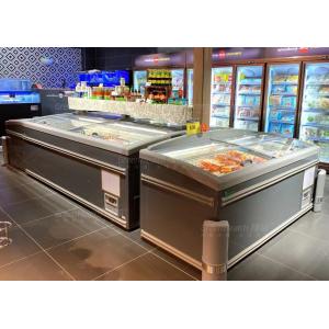 China 2.5m Gray Color Commercial Display Freezer With Tempered Glass 1040L Capacity supplier