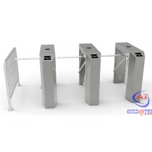 RFID Tripod Turnstile Gate Mechanism , Stainless Steel entrance security systems