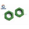 China PTFE Finish Anti Corrosion Hex Head Nuts , DIN934 stainless steel fasteners Green Whitford PTFE wholesale