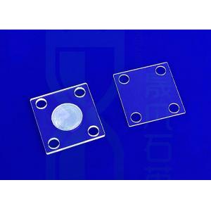 Temperature Resistant Silica Sio2 Fused Quartz Plate Precision Glass Machining