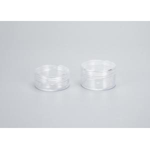 China Cosmetic Lotion Cream Clear Round Containers With Lid 10g 15g 30g supplier