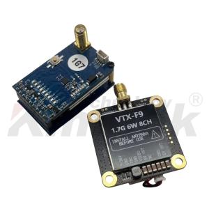 China 1.7G 6W Wireless Video Transmitter and Receiver 8CH Support IRC Tramp 1.7G VTX VRX wholesale