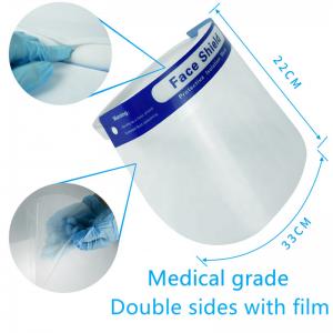 China OEM ODM Medical Protective Face Shield With Elastic Band And Sponge Headband supplier