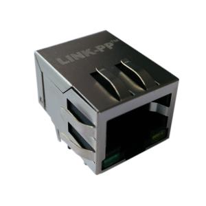 China Port SI-60189-F 1x10/100Ethernet LED rouge et verte de Rj45 de LPJ0012G66NL RJ45 1x1 supplier