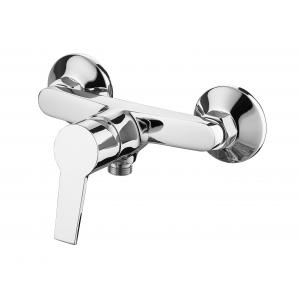2 In One Wall Mixer Chrome Shower Taps Manual Control Plumbing Valve Switch