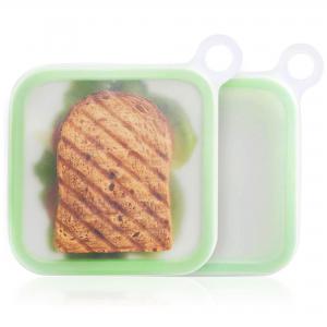 Microwave And Dishwasher Safe Silicone Sandwich Container For Lunch Boxes Reusable Silicone Storage Bag Lunch Containers