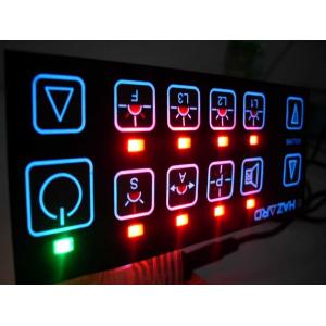 China Vandal Resistant Flat Keys Illuminated Backlighting Keyboards Led Membrane Switches supplier
