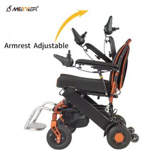 China Lithium Battery Electric Wheelchair With Rigid PU Tyre Foldable supplier