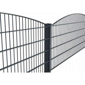 Powder Coated Mesh Fencing L3000mm Double Wire Welded Fence 55X200