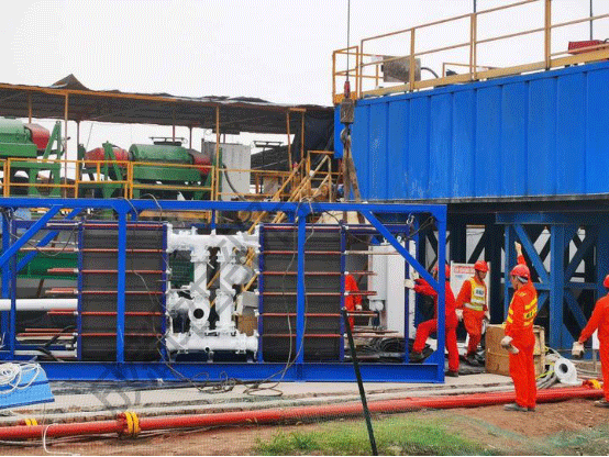 China Drilling Oil Sludge Treatment System High Temperature Seawater Mud Cooling System wholesale
