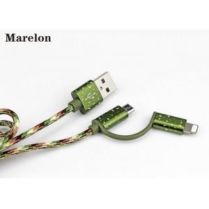 China Camouflage Color USB Charging Cable Aluminum Housing Support Charge And Sync supplier